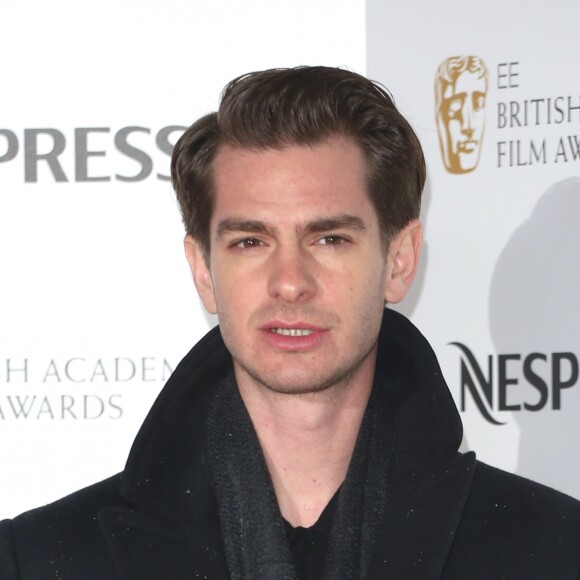Andrew Garfield à la soirée des nommés aux "BAFTA Awards 2017" à Londres, le 11 février 2017.