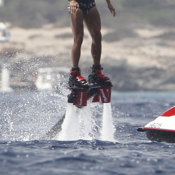Exclusif - Cristiano Ronaldo en vacances avec sa compagne enceinte Georgina Rodriguez à Formantera, le 8 juillet 2017.