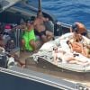 Exclusif - Cristiano Ronaldo en vacances avec sa compagne enceinte Georgina Rodriguez à Formantera, le 8 juillet 2017.