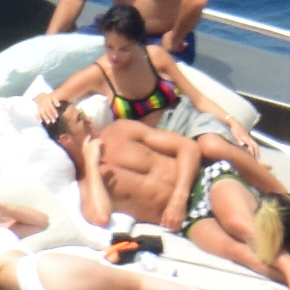 Exclusif - Cristiano Ronaldo en vacances avec sa compagne enceinte Georgina Rodriguez à Formantera, le 8 juillet 2017.