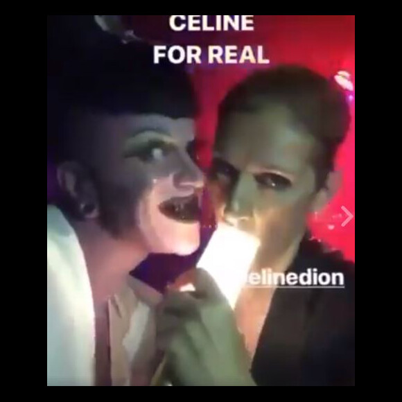 Céline Dion se lâche au cours d'une soirée au Manko, le 21 juillet 2017.