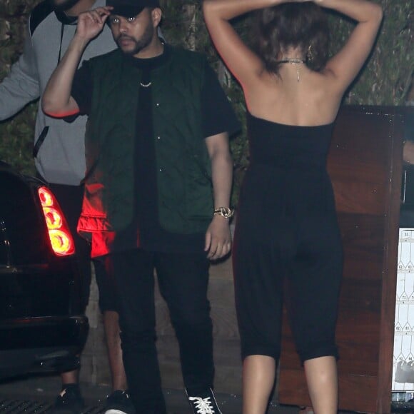 Selena Gomez et son compagnon The Weeknd sont allés diner au restaurant Soho House à Malibu, le 23 juillet 2017 