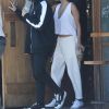 Selena Gomez et son compagnon The Weeknd (Abel Tesfaye) sont allés déjeuner dans un restaurant au lendemain de l'anniversaire de Selena qui a fêté ses 25 ans. Los Angeles le 23 juillet 2017 © CPA/Bestimage