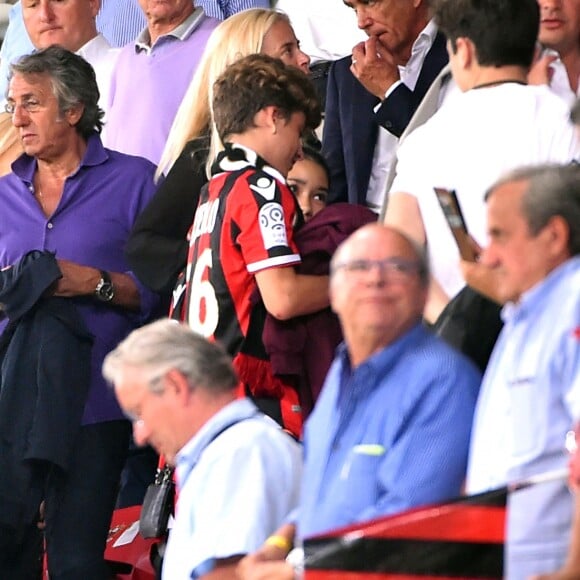 Richard Anconina lors du match de qualification de la Champions League "OGC Nice - Ajax d' Amsterdam" au stade de l'Allianz Riviera à Nice, le 26 juillet 2017. © Bruno Bebert/Bestimage