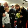 Le prince Harry en visite dans une base de la Royal Air Force le 20 juillet 2017 à Bury St Edmunds.