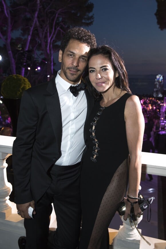 Tomer Sisley et sa femme Sandra Zeitoun de Matteis - Soirée de Grisogono "Love On The Rocks" à l'hôtel Eden Roc au Cap d'Antibes lors du 70 ème Festival International du Film de Cannes. Le 23 mai 2017.