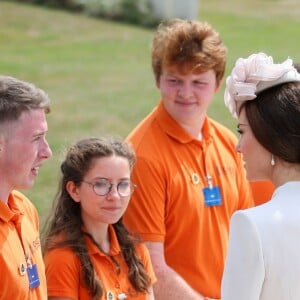 Le prince William, duc de Cambridge, et Kate Middleton, duchesse de Cambridge, ont visité le cimetière militaire Bedford House près d'Ypres en Belgique le 31 juillet 2017, jour du centenaire de la Bataille de Passchendaele.