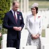 Le prince William, duc de Cambridge, et Kate Middleton, duchesse de Cambridge, ont visité le cimetière militaire Bedford House près d'Ypres en Belgique le 31 juillet 2017, jour du centenaire de la Bataille de Passchendaele.