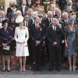 Le prince William, duc de Cambridge, et Kate Middleton, duchesse de Cambridge, ont assisté avec le roi Philippe et la reine Mathilde de Belgique à la cérémonie du Mast Post à la Porte de Menin à Ypres en Belgique le 30 juillet 2017, à la veille du centenaire de la Bataille de Passchendaele.