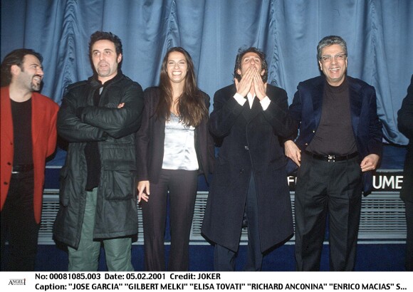 José Garcia, Gilbert Melki, Elisa Tovati, Richard Anconina, Enrico Macias - Soirée en l'honneur du film La Vérité si je mens 2 en 2001
