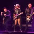Lady Gaga en concert au Rogers Arena à Vancouver pour le lancement de sa tournée mondiale "Joanne World Tour". Le 1er août 2017.
