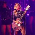 Lady Gaga en concert au Rogers Arena à Vancouver pour le lancement de sa tournée mondiale "Joanne World Tour". Le 1er août 2017.