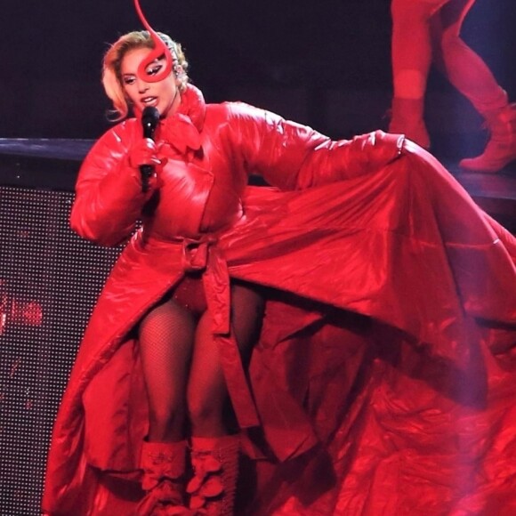 Lady Gaga en concert au Rogers Arena à Vancouver pour le lancement de sa tournée mondiale "Joanne World Tour". Le 1er août 2017.