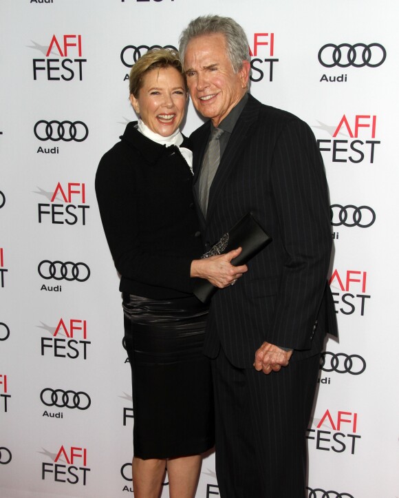 Warren Beatty et sa femme Annette Bening à la première de "Rules Don't Apply" à Los Angeles, le 10 novembre 2016.