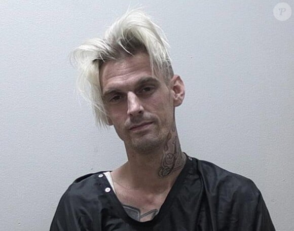 Aaron Carter s'est fait arrêter avec sa compagne Madison Parker pour possession de marijuana et conduite en état d'ivresse à Clarkesville (Géorgie) le 15 juillet 2017.