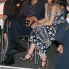 Vanessa Paradis et son compagnon Samuel Benchetrit (costume Dior et chaussures Nike) posent ensemble lors de la première du film "Chien" au 70e festival du film de "Locarno" le 7 août 2017