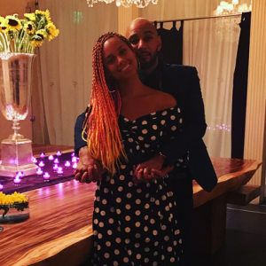 Alicia Keys et Swizz Beatz fêtent leur 7e anniversaire de mariage. Août 2017.
