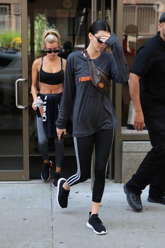 Kendall Jenner et Hailey Baldwin à New York. Le 1er août 2017.