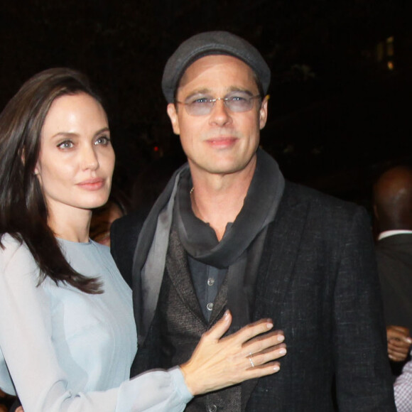 Angelina Jolie et Brad Pitt à la première du film 'By The Sea' réalisé par Angelina à New York, le 3 novembre 2015