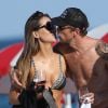 Exclusif - Jenson Button et Brittny Ward en amoureux à Miami le 19 janvier 2017. © CPA/Bestimage