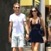 Jenson Button et Brittny Ward à Beverly Hills, le 2 aout 2016