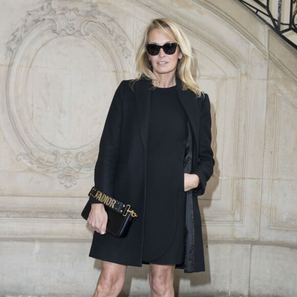 Estelle Lefébure au défilé de mode "Christian Dior", collection prêt-à-porter automne-hiver 2017-2018 au musée Rodin à Paris, le 3 mars 2017.© Olivier Borde/Bestimage