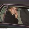 La princesse Diana en voiture à Paris en septembre 1995.