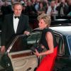 La princesse Diana arrivant au Royal Albert Hall à Londres en mai 1995.