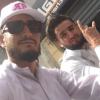 Jonathan Zidane et son petit frère, le 12 août 2017 à Marseille.