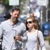 Exclusif - Amy Adams et son mari Darren Le Gallo sont allés acheter un café glacé au Blackwood Coffee Bar à West Hollywood, le 15 mai 2017