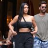 Kim Kardashian et Scott Disick à New York, le 2 août 2017.
