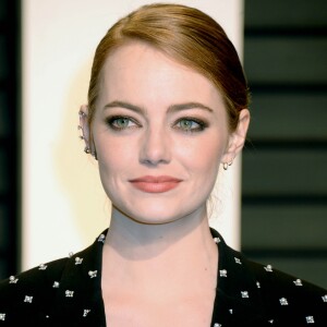 Emma Stone (Oscar de la meilleure actrice '' La La Land'') - People à la soirée Vanity Fair en marge de la cérémonie des Oscar 2017 à Los Angeles le 26 février 2017.