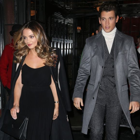 Miles Teller est allé diner au restaurant avec sa petite amie Keleigh Sperry à New York, le 31 janvier 2017