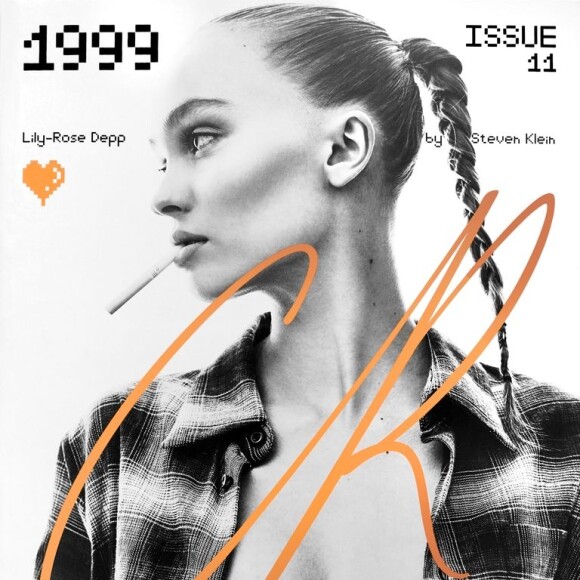 Lily-Rose Depp en couverture du nouveau numéro de CR Fashion Book. Photo par Steven Klein.