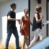 Exclusive - Lily-Rose Depp et son petit ami Ash Stymest à Los Angeles le 12 juillet 2017.