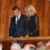 Emmanuel Macron et sa femmme Brigitte - Le président de la République française Emmanuel Macron et sa femme la Première dame Brigitte Macron (Trogneux) assistent au festival de Salzbourg, Autriche, le 23 août 2017