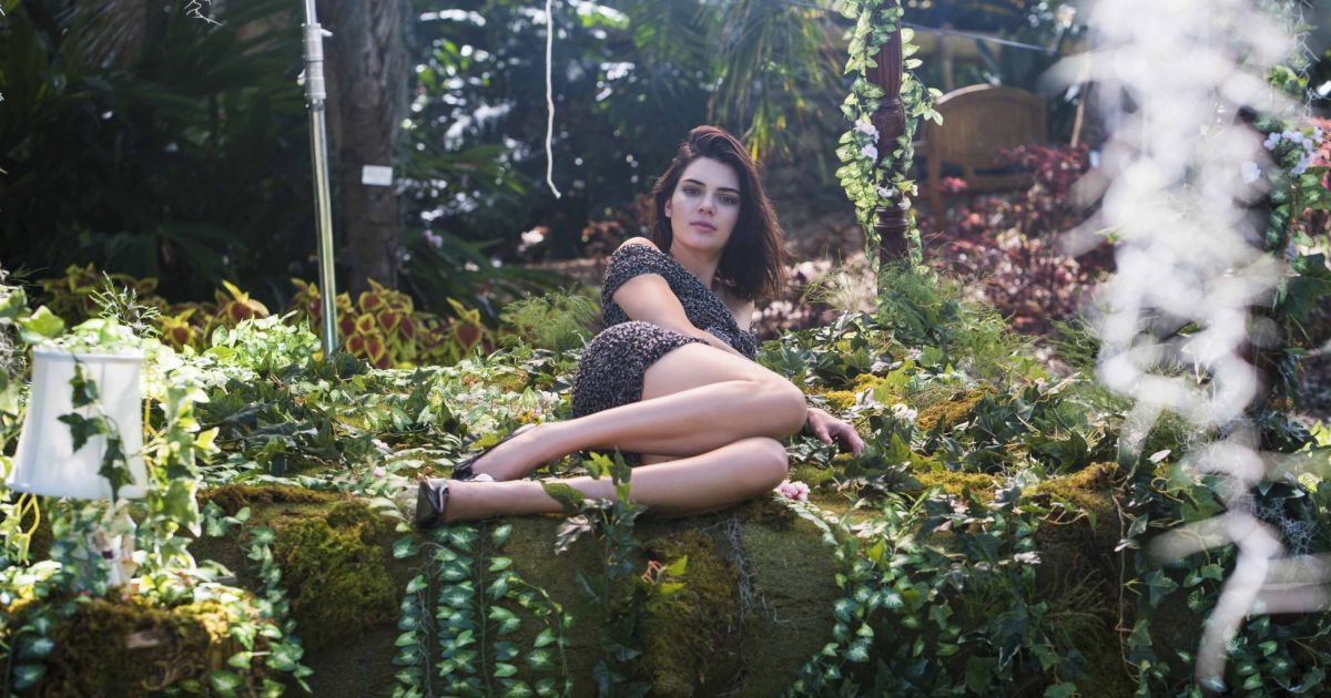 Kendall Jenner en shooting pour la nouvelle campagne de La Perla