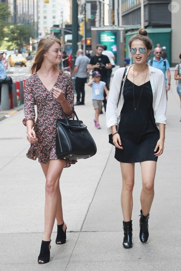 Willow Het et Sara Witt - Casting pour le défilé Victoria's Secret 2017 à New York. Le 17 août 2017.