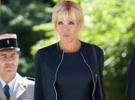 Brigitte Macron chic en robe sombre pour une rencontre au sommet en Roumanie