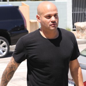 Exclusif - Stephen Belafonte (le futur ex-mari de Mel B) va passer du temps avec sa fille Madison (5 ans) lors d'une visite supervisée à Los Angeles, le 23 mai 2017.