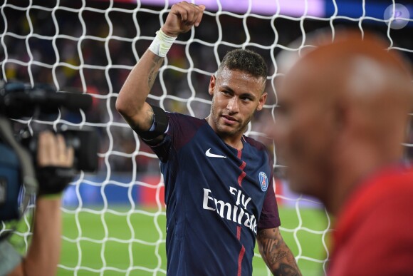 Neymar Jr. - Match de Ligue 1, Paris Saint-Germain (PSG) vs Toulouse FC (TFC) au Parc des Princes à Paris, France, le 20 août 2017. Le PSG a gagné 6-2. © Lionel Urman/Bestimage