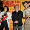 Tobe Hooper, le réalisateur du film culte "Massacre à la tronçonneuse" célèbre les 40 ans de son film au Grand Rex à Paris le 23 septembre 2014.