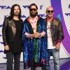 Thirty Seconds to Mars (Jared Leto, son frère Shannon Leto et Tomo Milicevic) aux MTV Video Music Awards 2017, au Forum. Inglewood, le 27 août 2017.