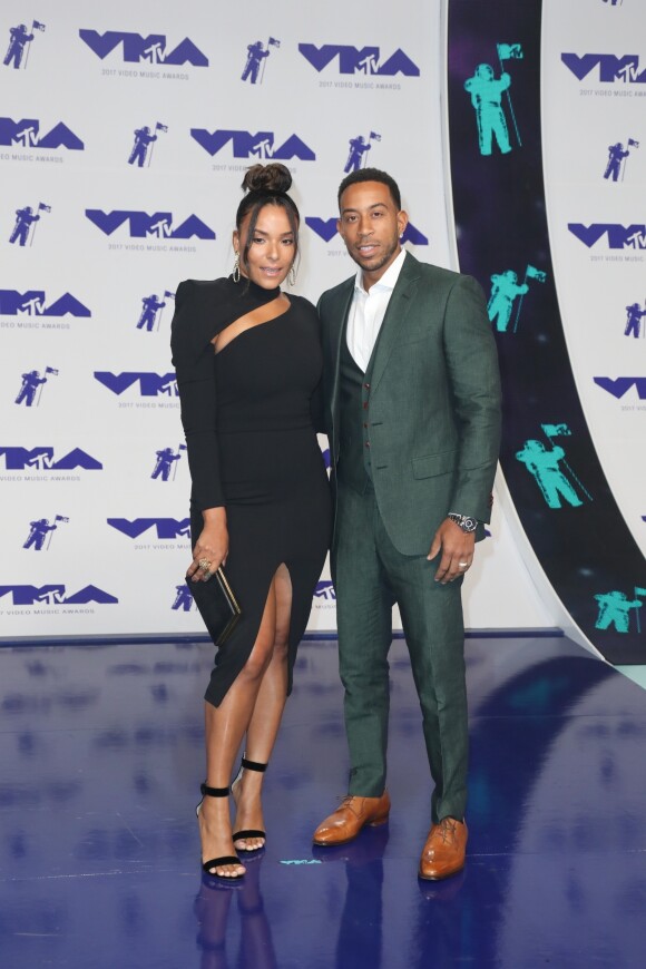 Ludacris et sa femme Eudoxie Mbouguiengue aux MTV Video Music Awards 2017, au Forum. Inglewood, le 27 août 2017.