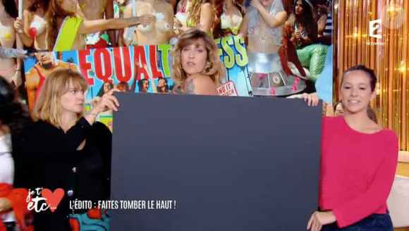 Daphné Bürki topless dans sa nouvelle émission "Je t'aime etc.", le 28 août 2017 sur France 2.