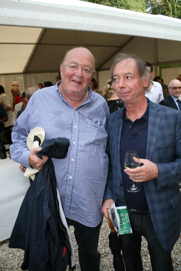 Bernard Mabille et Philippe Chevallier lors de la 22ème édition de la "Forêt des livres" à Chanceaux-Près-Loches, le 27 aout 2017 en hommage à son fondateur G Saint Bris décédé le 8 août 2017.© JLPPA/Bestimage