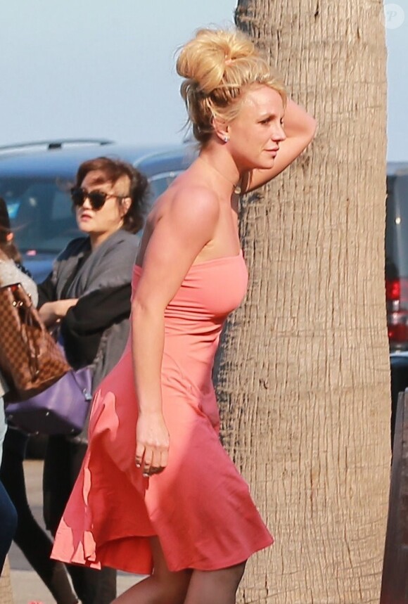 Exclusif - Britney Spears et son compagnon Sam Asghari sont allés diner en amoureux à Malibu, le 28 mai 2017