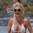 Exclusif - Britney Spears en vacances sur une plage à Kauai à Hawaii, le 10 avril 2017
