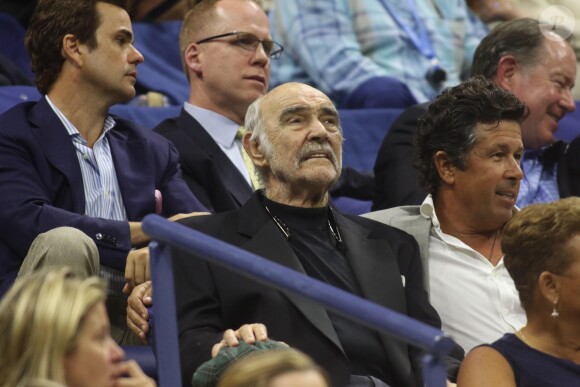 Sean Connery et sa femme Micheline Roquebrune assistent à un match de tennis au US Open Tennis 2017 à New York, le 29 août 2017 © John Barrett/Globe Photos via Zuma/Bestimage