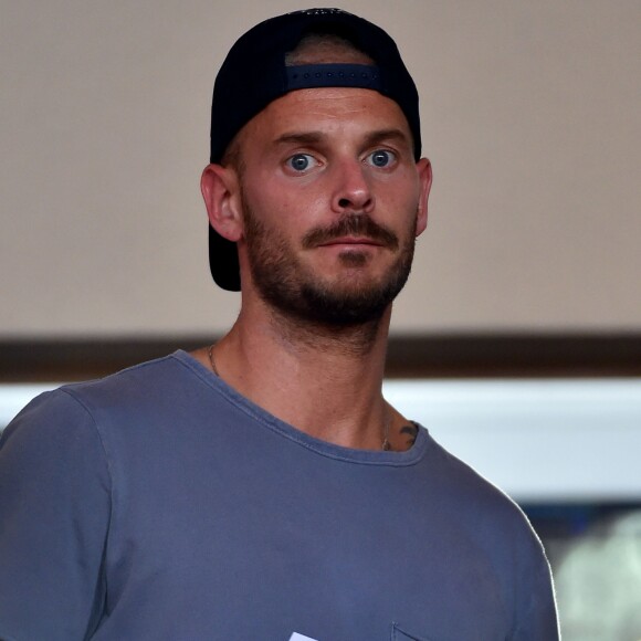 M. Pokora (Matt Pokora) - People lors du match de Ligue 1 Conforama entre Monaco contre Marseille au stade Louis II à Monaco le 27 août 2017. Monaco a battu l'OM par 6 à 1. © Bruno Bebert/Bestimage